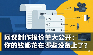 网课制作报价单大公开：你的钱都花在哪些设备上了？