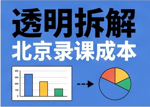 网课制作报价大公开：你的每一分钱都花在哪些环节了？