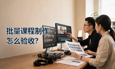 批量课程制作怎么验收？先建立可执行的质量标准